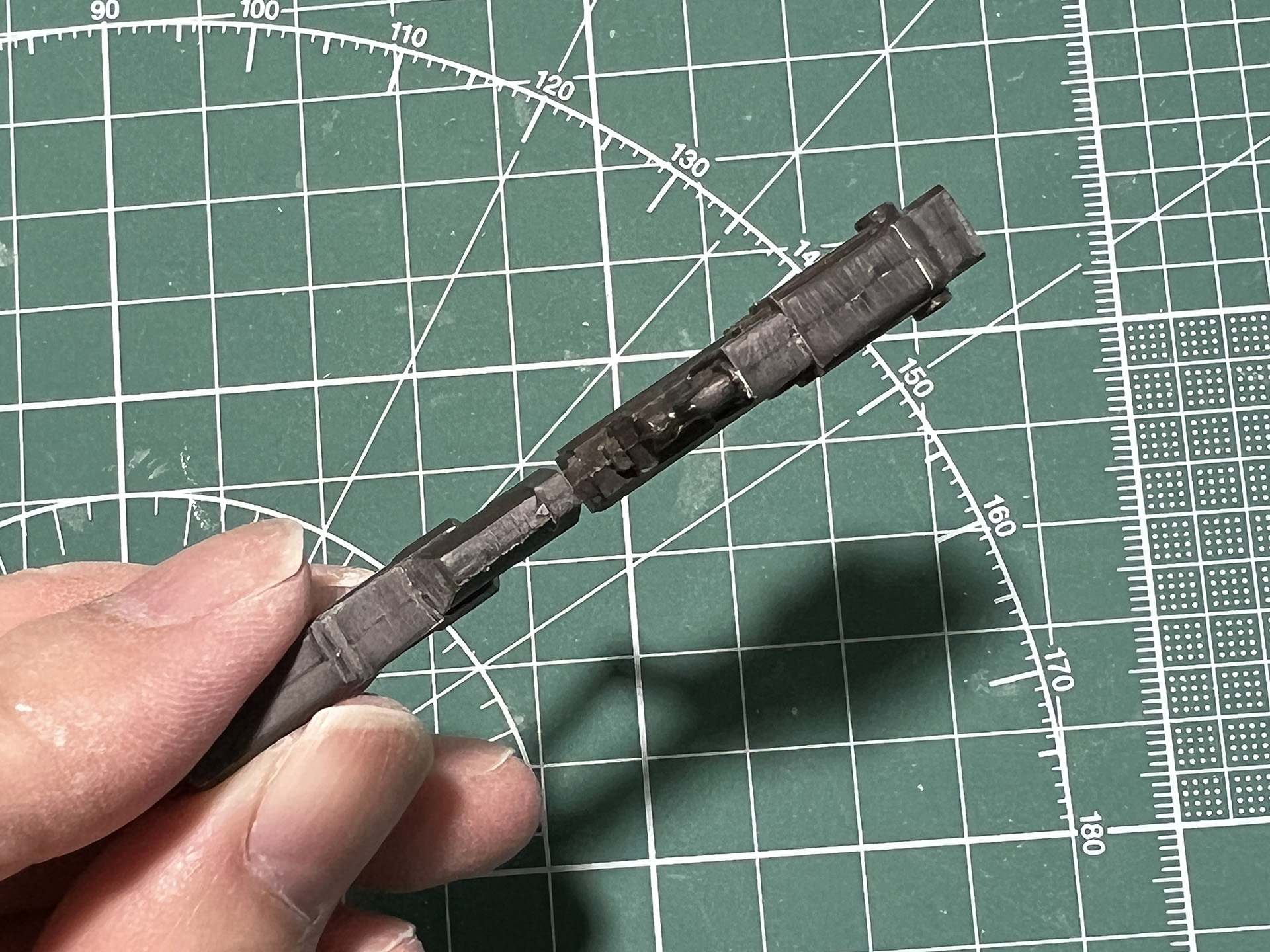 「HDプラズマキャノン」持ち手の合わせ目消し