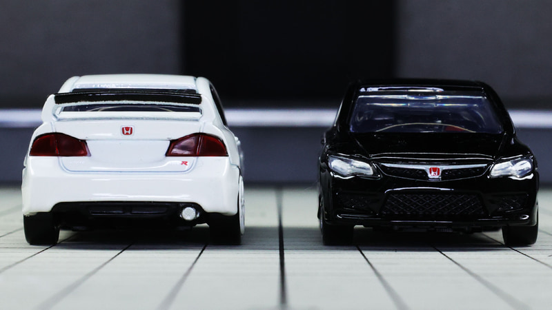 フロントとリアでは高さの違いがよくわかります