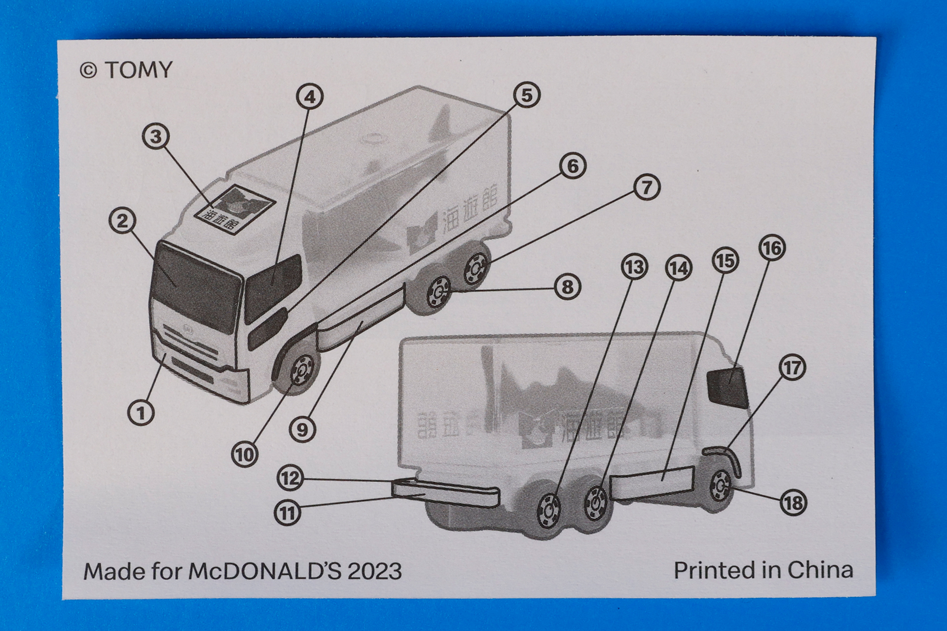 シールの裏側には貼る場所が記載されている