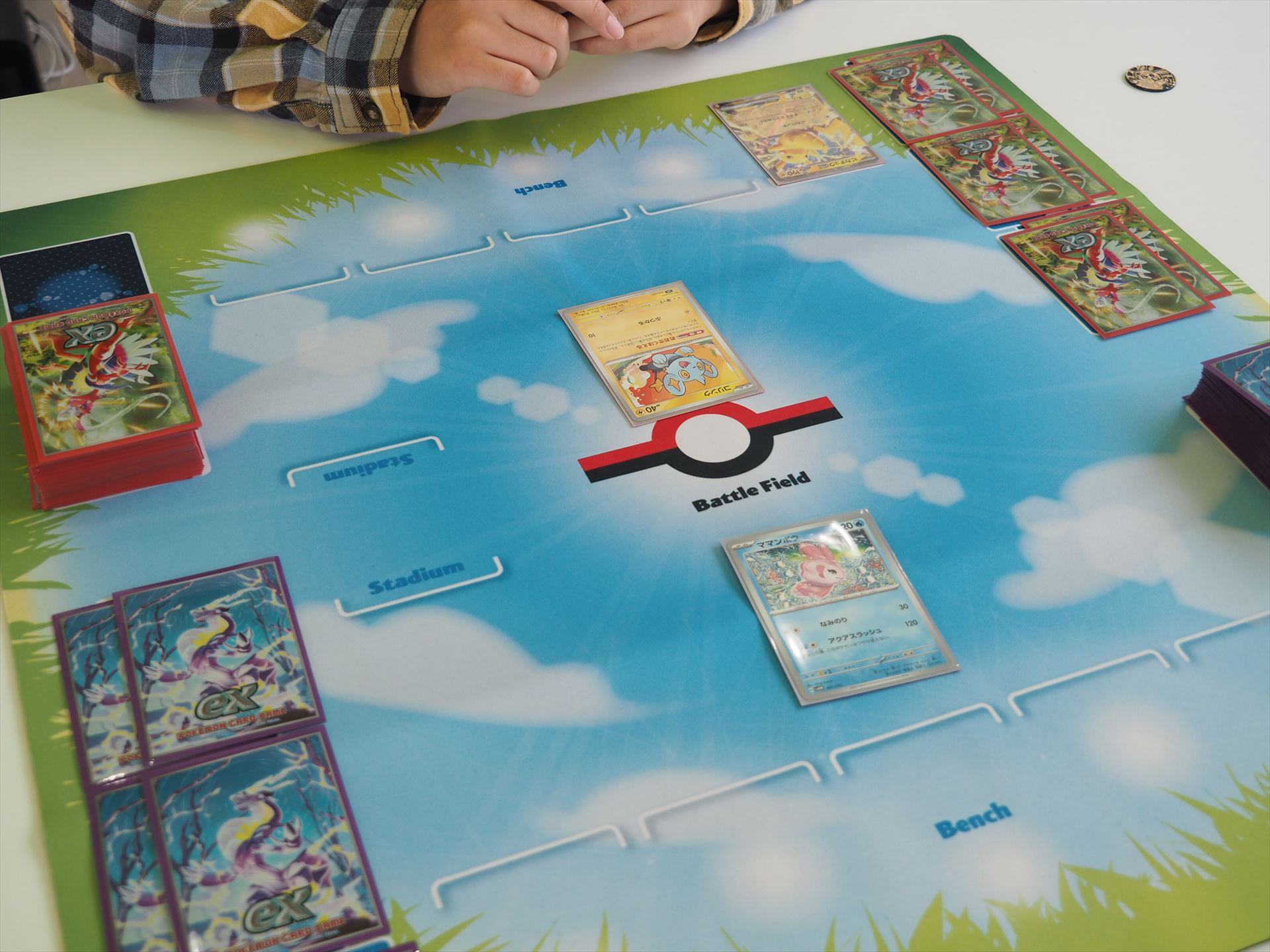 伏せていたバトルポケモンとベンチポケモンを表にする