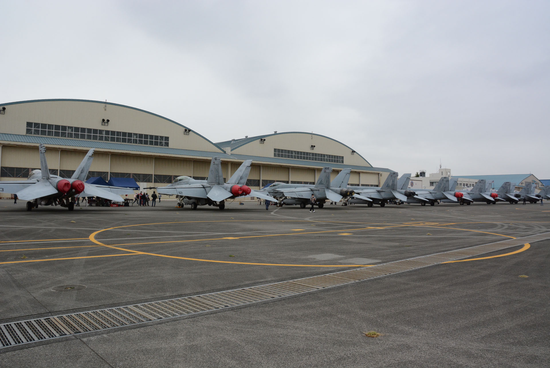 9機ものF/A-18が出展されていた