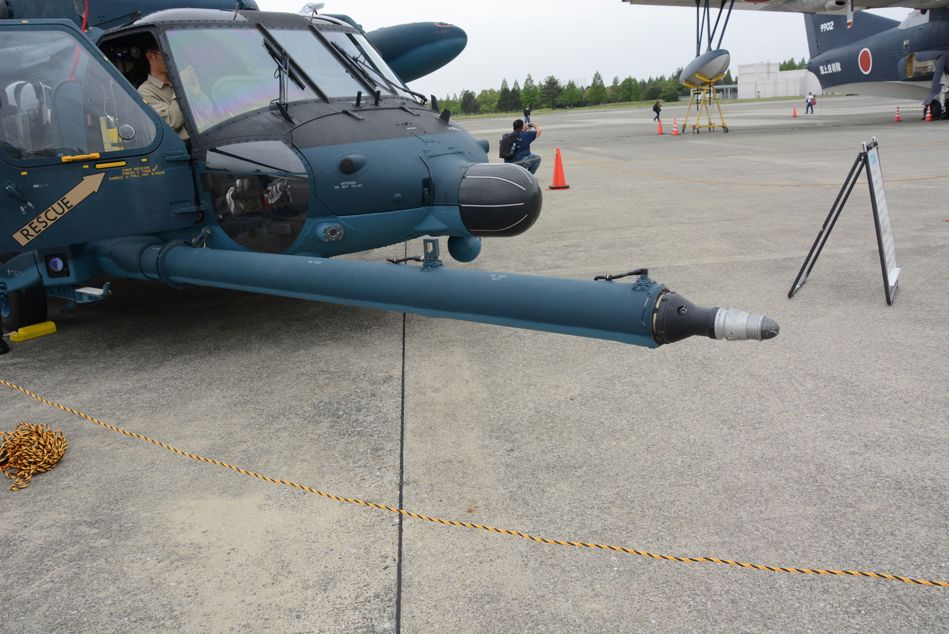 航続距離の延長に重点が置かれている救助ヘリ