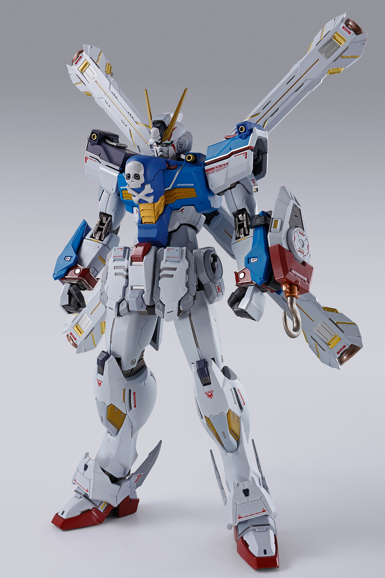 インプルース・コルニグスによってボロボロとなってしまったX1。そこにX3のパーツを合わせることで結果的に戦力を強化。改修された際には「そうか…俺の…X3」とこぼすトビアの台詞も印象的