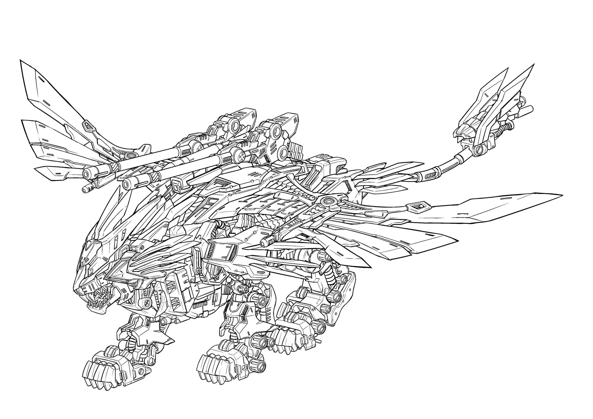 「ライガーゼロフェニックス」は、ライガーゼロとファイヤーフェニックスが合体した姿