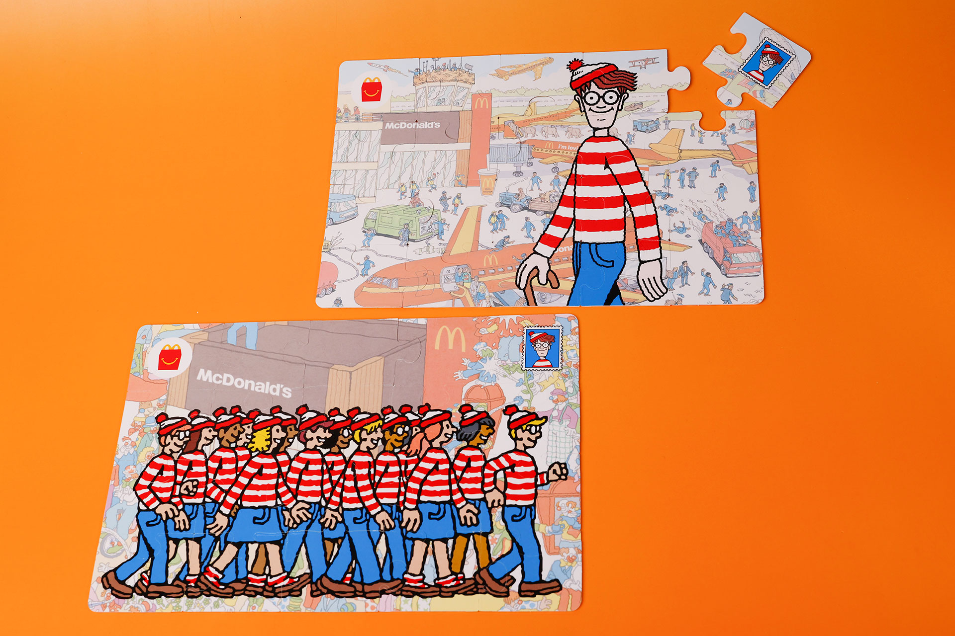 裏面ではシンプルなイラストが描かれたパズルが楽しめる