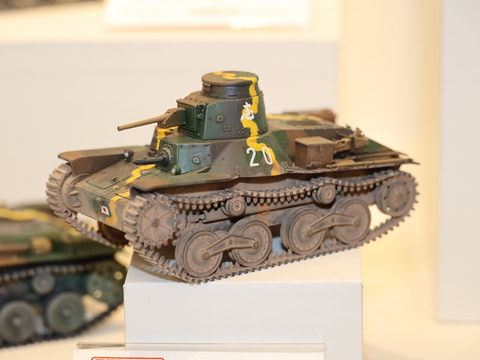 ファインモールド、4335号車を完全再現した「九五式軽戦車 ハ号 後期型
