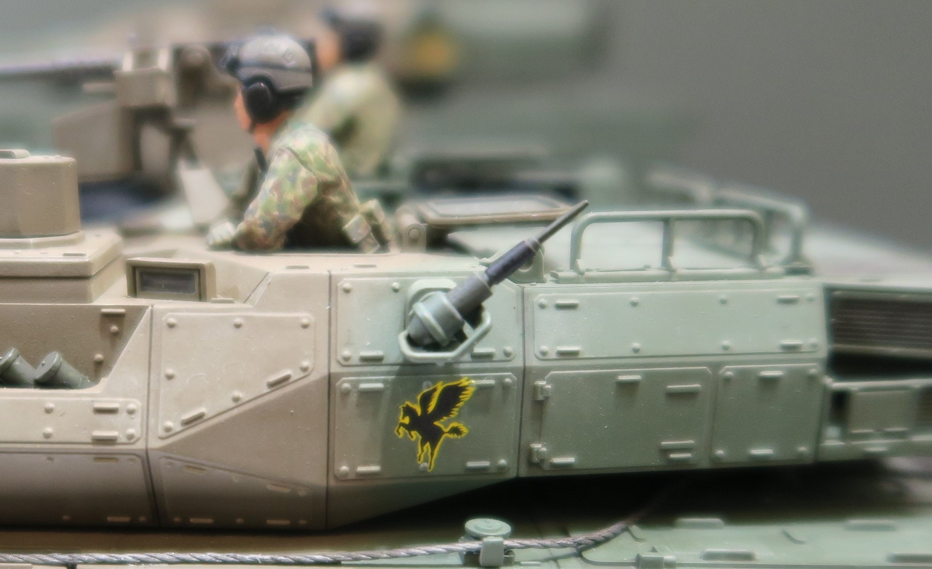 薬きょう受け、アンテナガード、砲塔バスケットの形状からC5より以前のモデルであることがわかる