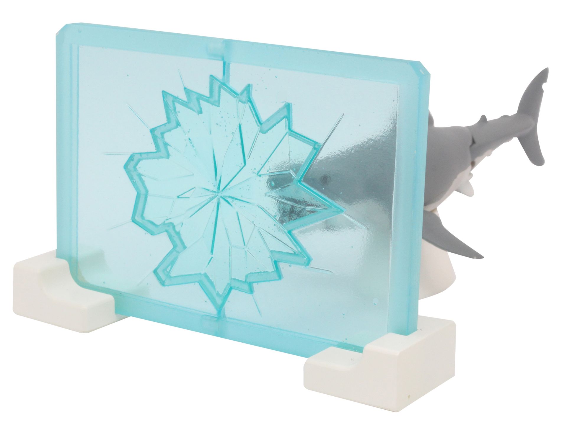 ガラスの破片を脱着可能