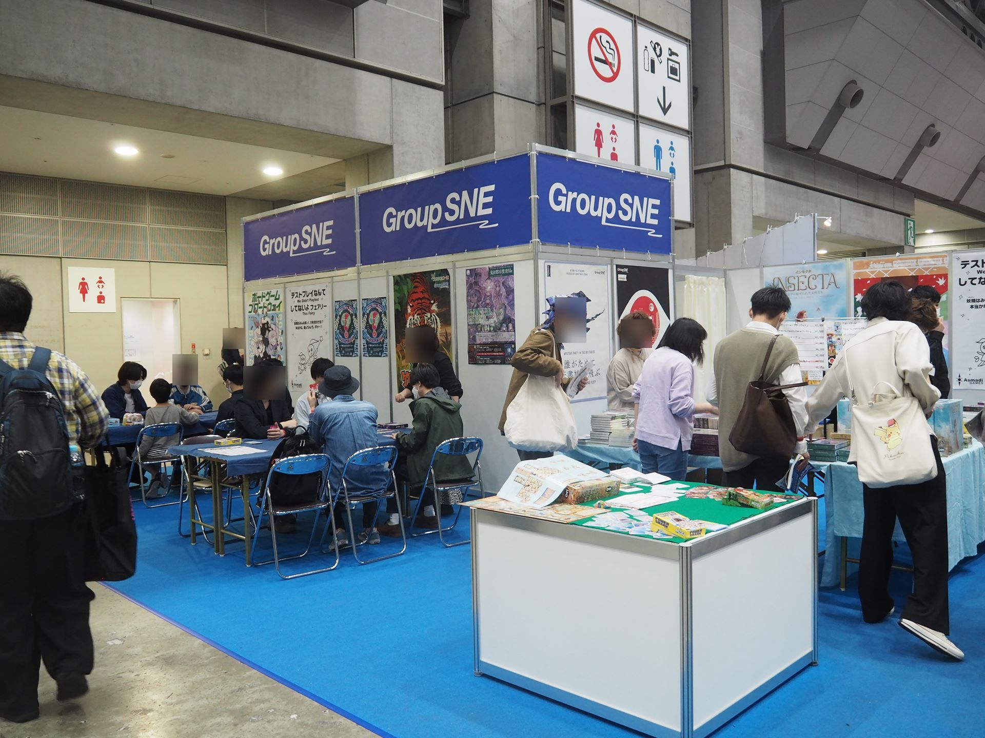 アナログゲーム開発者集団「グループSNE」のブース