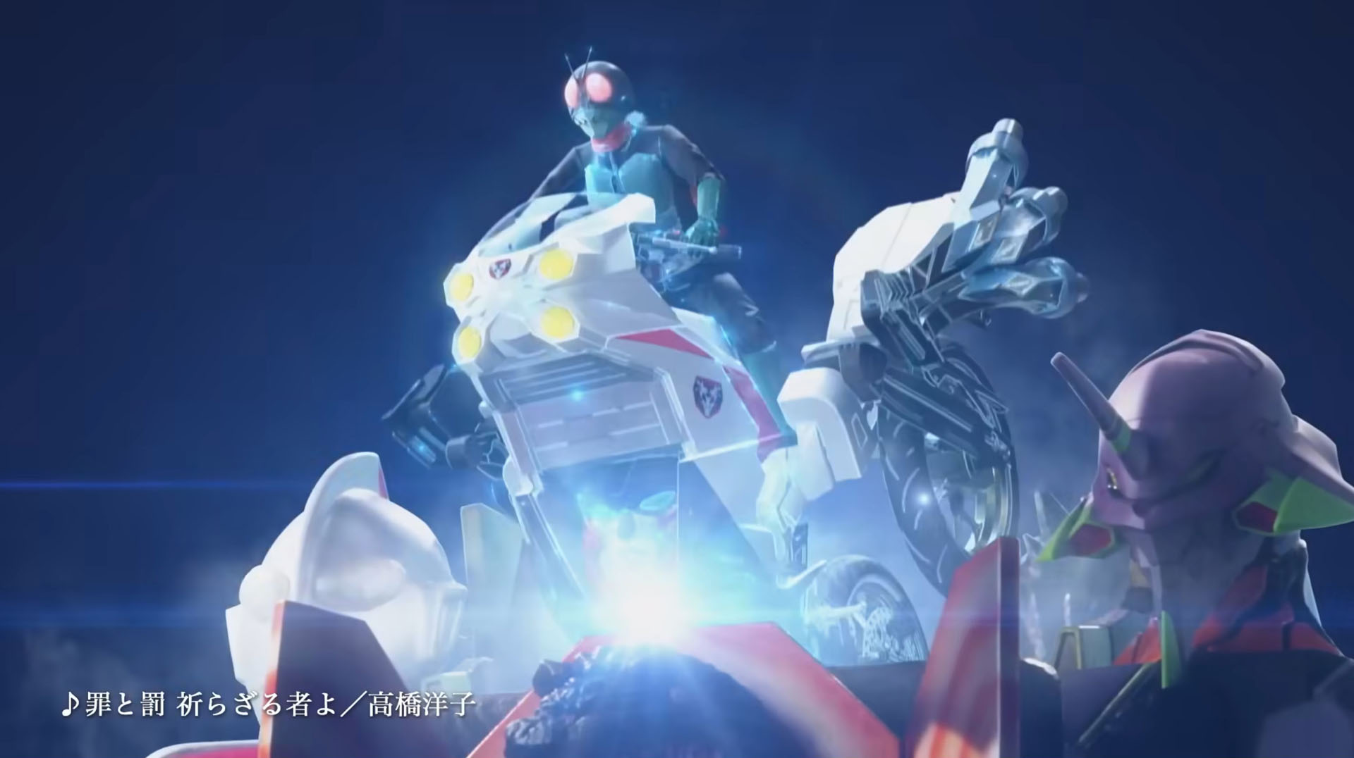 サイクロン号が変形してロボの頭部へ