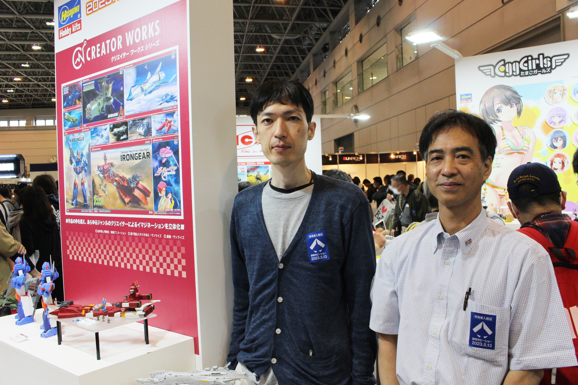 ハセガワ企画開発部 企画グループ 企画開発 課長 国分智氏（右）、企画開発部 開発グループ 第一設計 早川純氏（左）