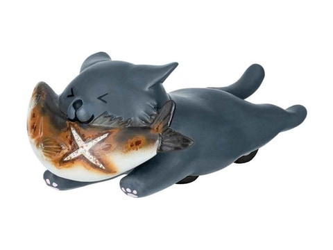 お魚をくわえた猫が走る！ カプセルトイ「ノラ猫ダッシュ」発売