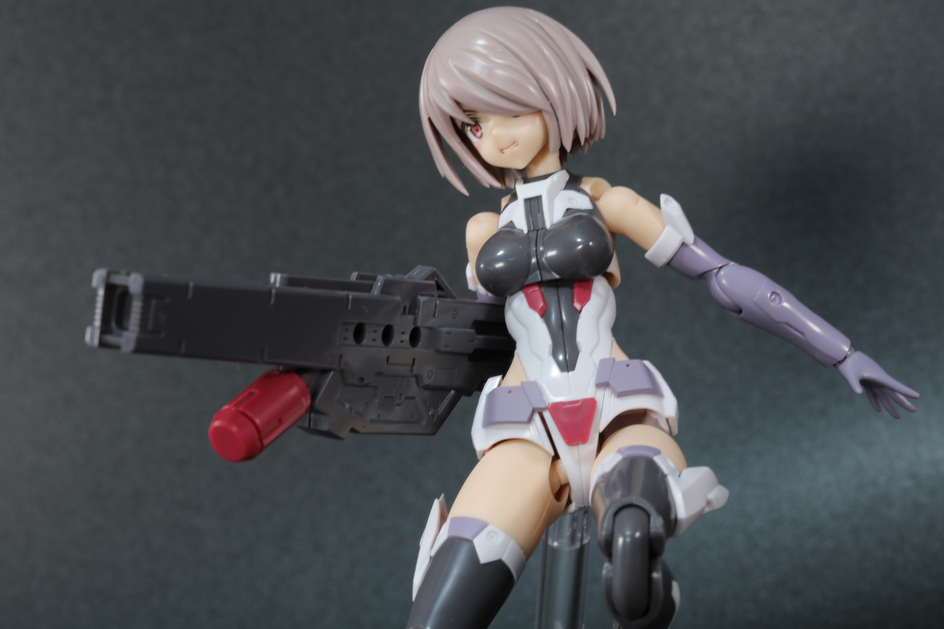キャノンを脇に抱える大胆な戦闘ビジュアル