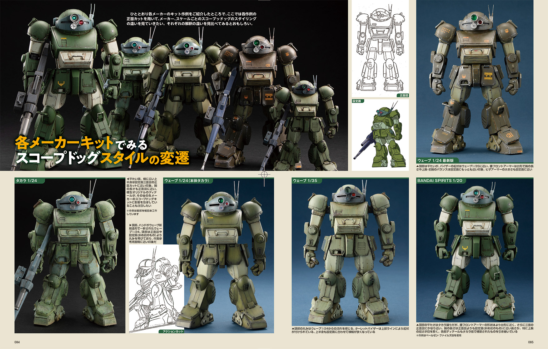 歴代キットを並べる企画も