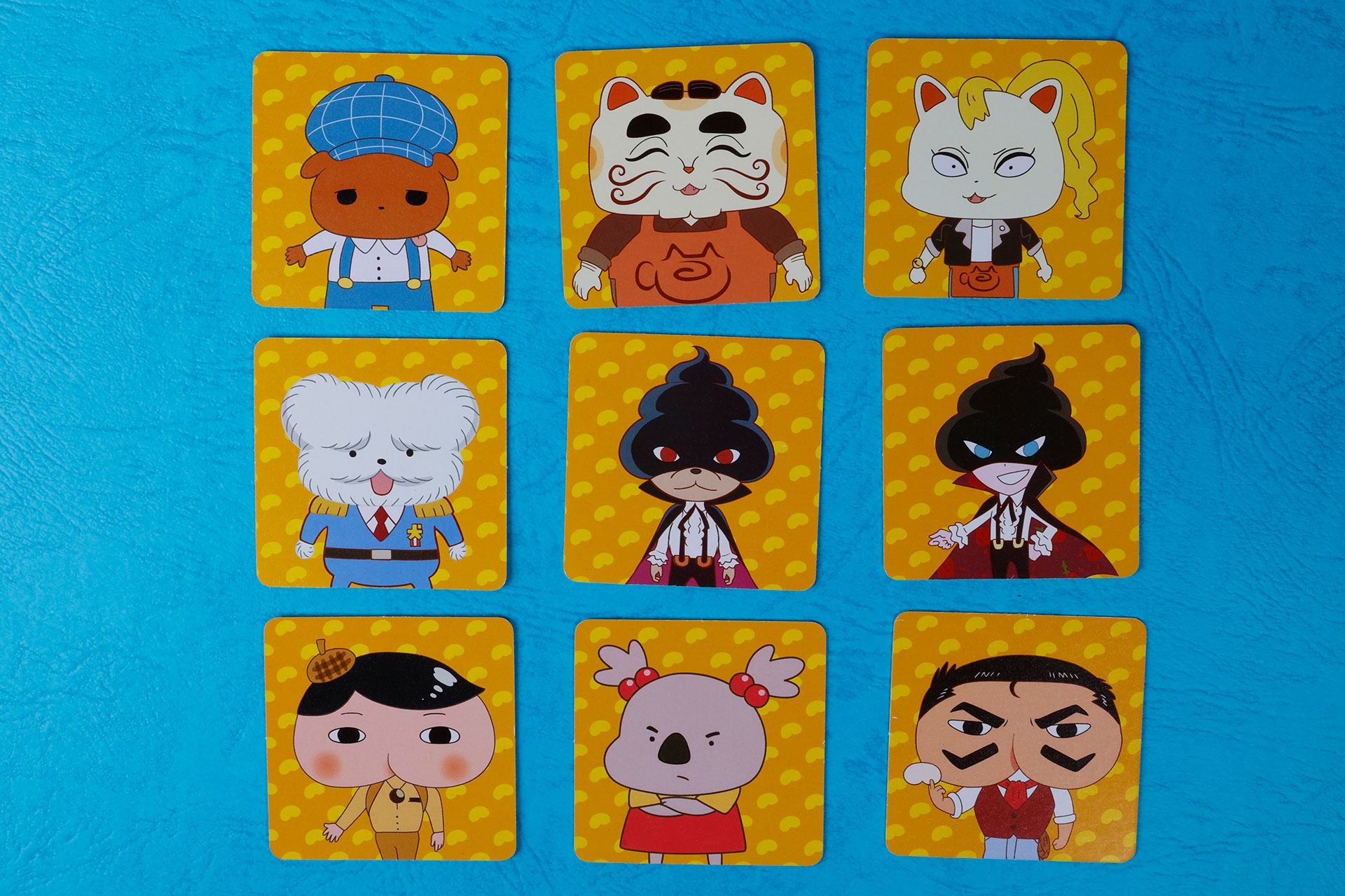 モンタージュのお題となるキャラクターカード