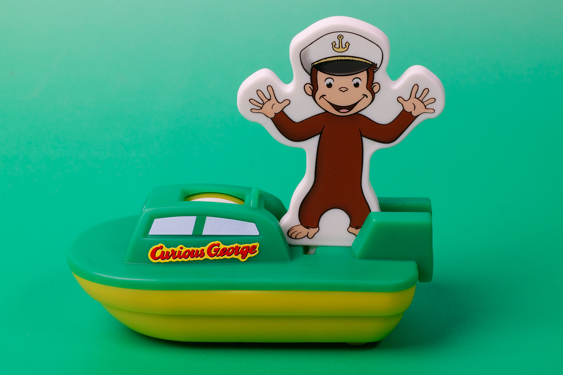 ジョージは横向きに取り付けることも出来る