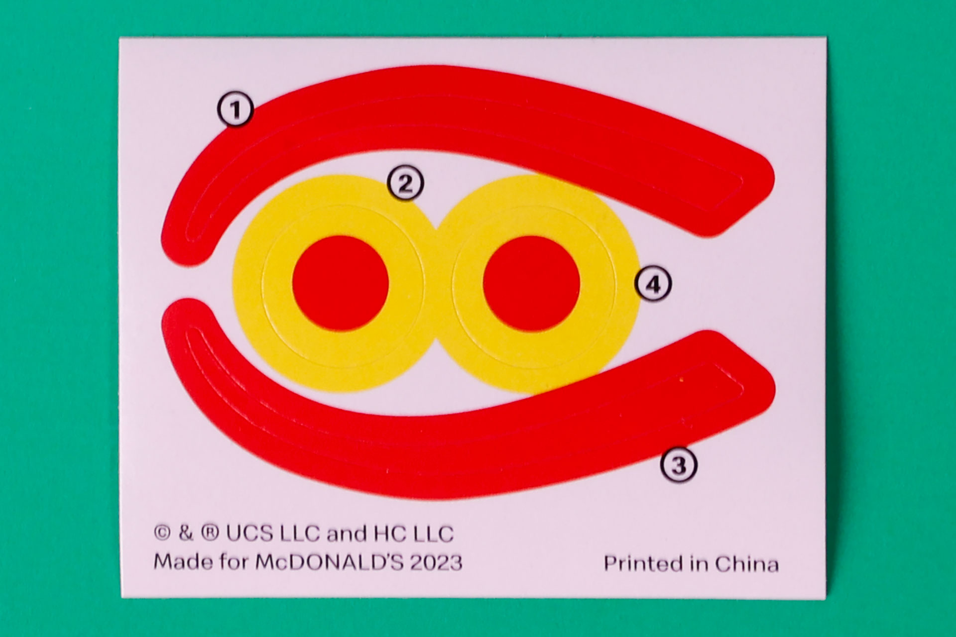 「ジョージのひこうきライド」に付属しているシール
