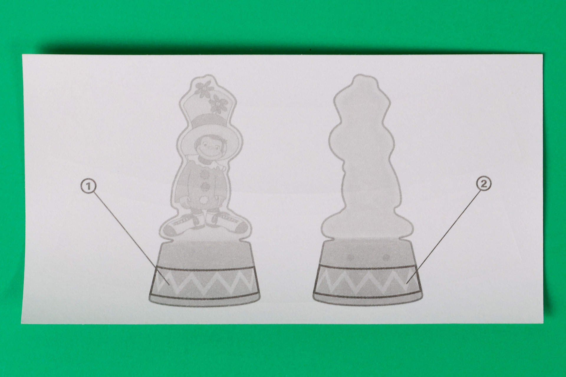 シール自体はジョージが乗る台に貼るためのものとなっている