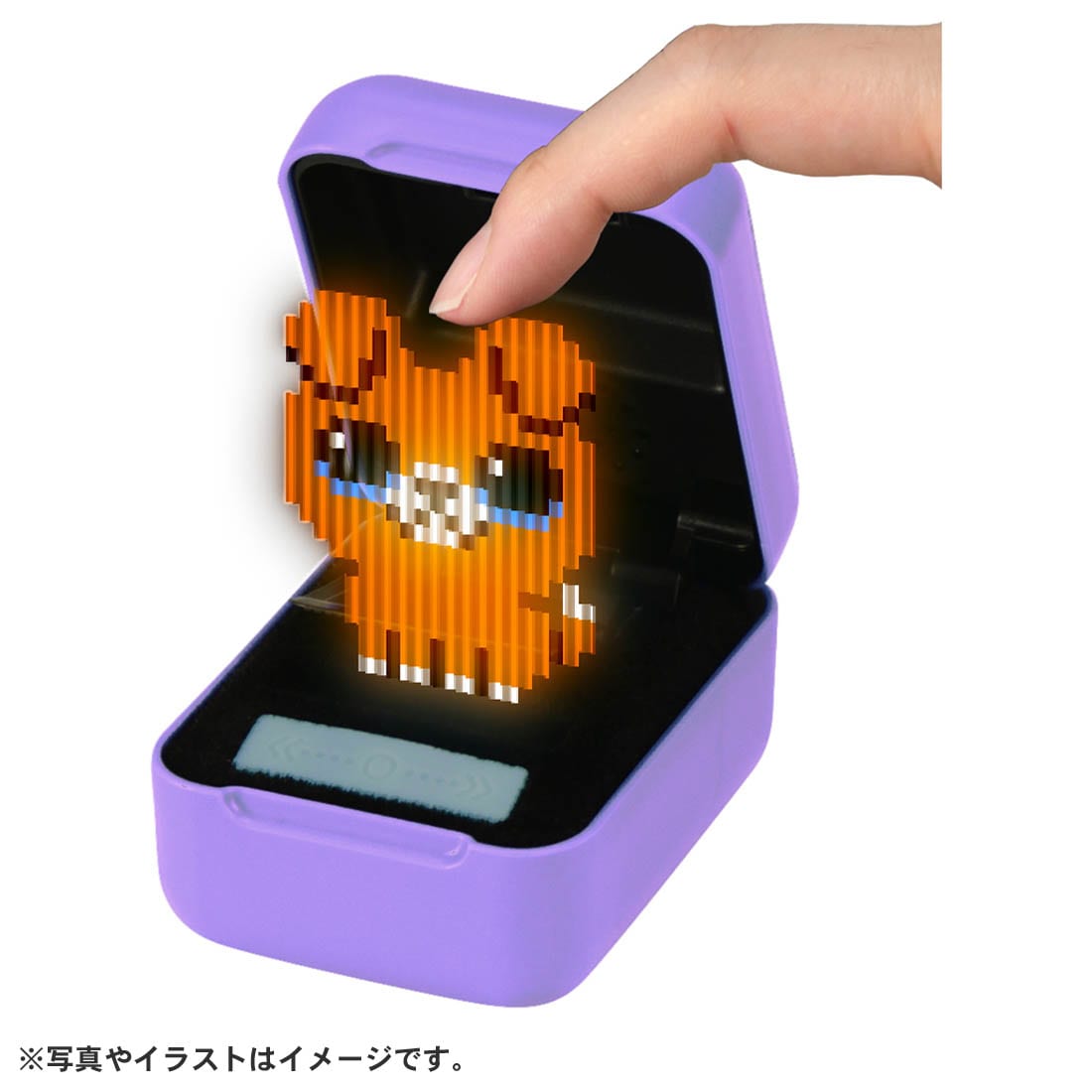 こちらは公式画像。カメラで撮るのが難しいのだが、肉眼でははっきりと箱から浮かび上がる