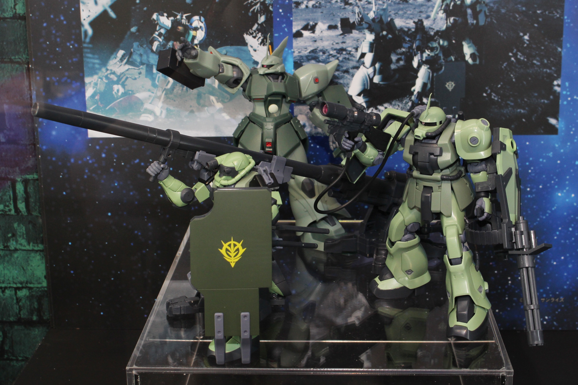 「ROBOT魂 ＜SIDE MS＞ ver. A.N.I.M.E.」ザメル砲部隊展示コーナー