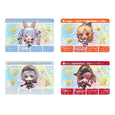 ホロライブ0期生～秘密結社holoxがSDイラストで登場。「カードダス
