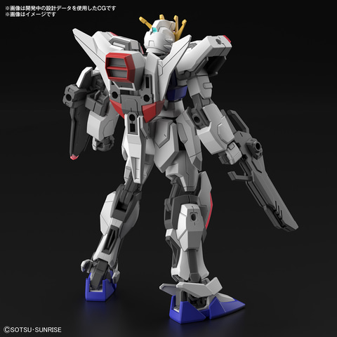 ガンダムビルドメタバース」より正体不明の大型機体を含む7機の