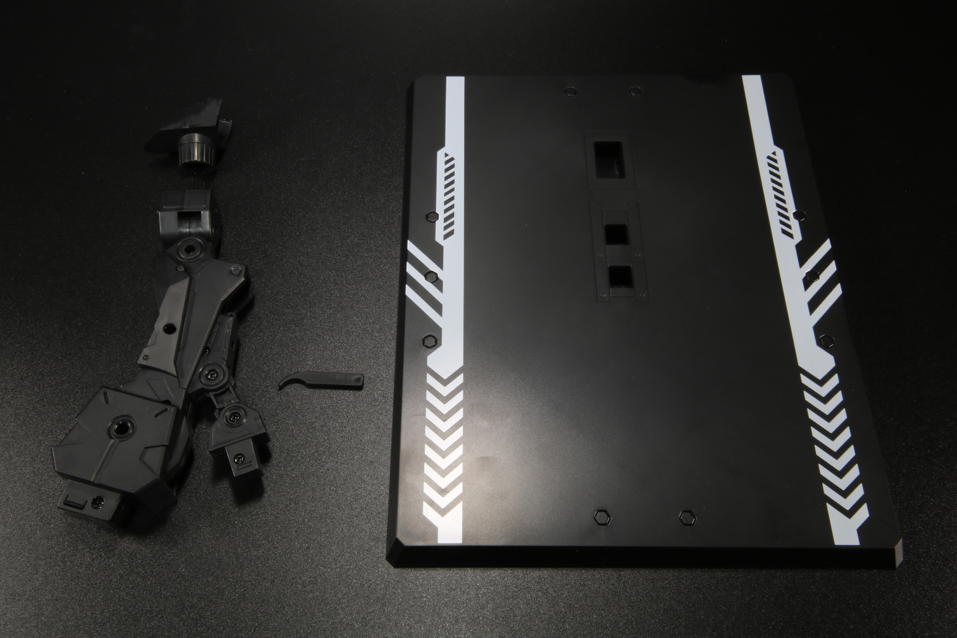 専用台座、支柱、電池交換用補助棒