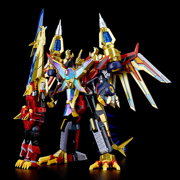 ※付属の専用グリップパーツを使用することで、「MODEROID フルパワーグリッドマン」（別売）にダイナミックキャノンを持たせる事が可能。※付属の武器持ち手（左）を使用する事で、カイゼルグリッドナイトにグリッドマンキャリバーを持たせる事が可能