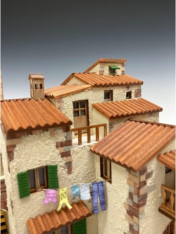 ウッディジョーの木製模型「ヨーロッパの街並みシリーズ イタリア」が