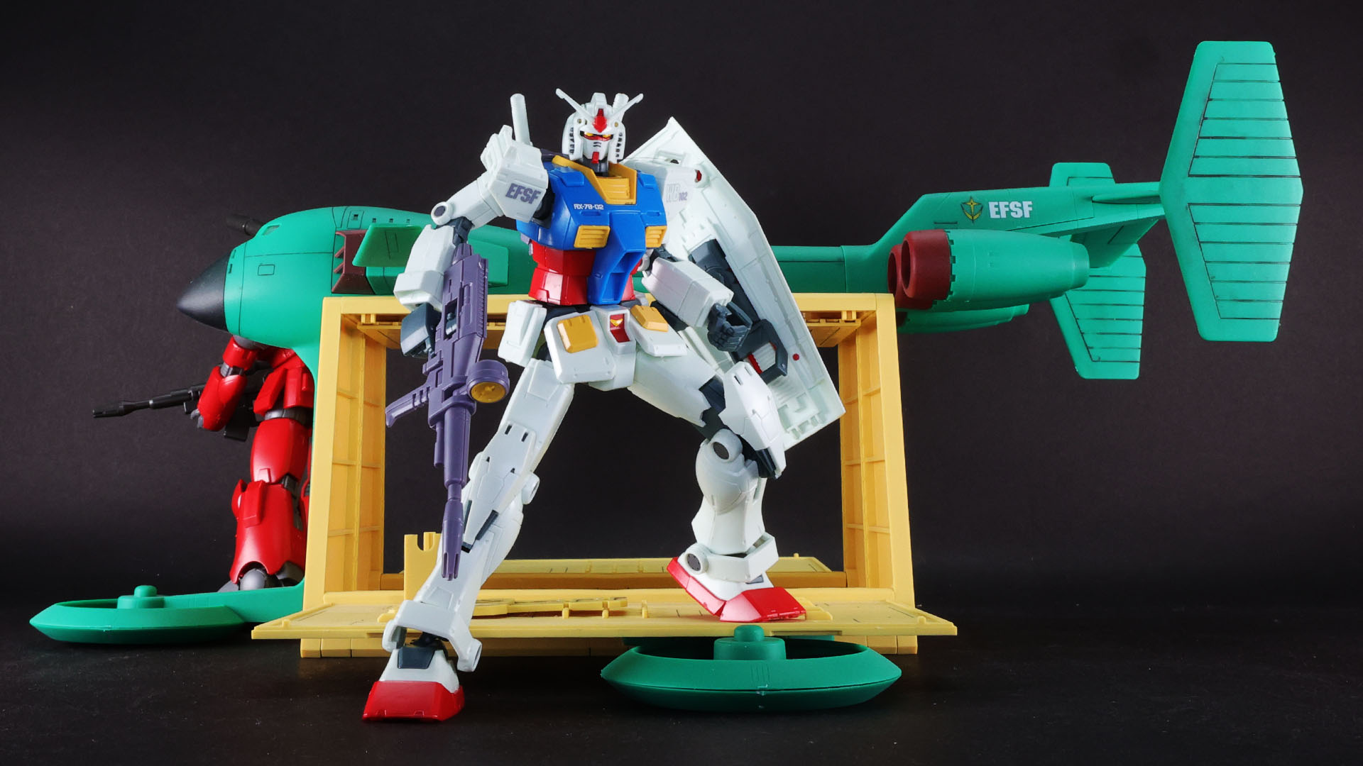ガンダムとガンキャノン、調査を開始