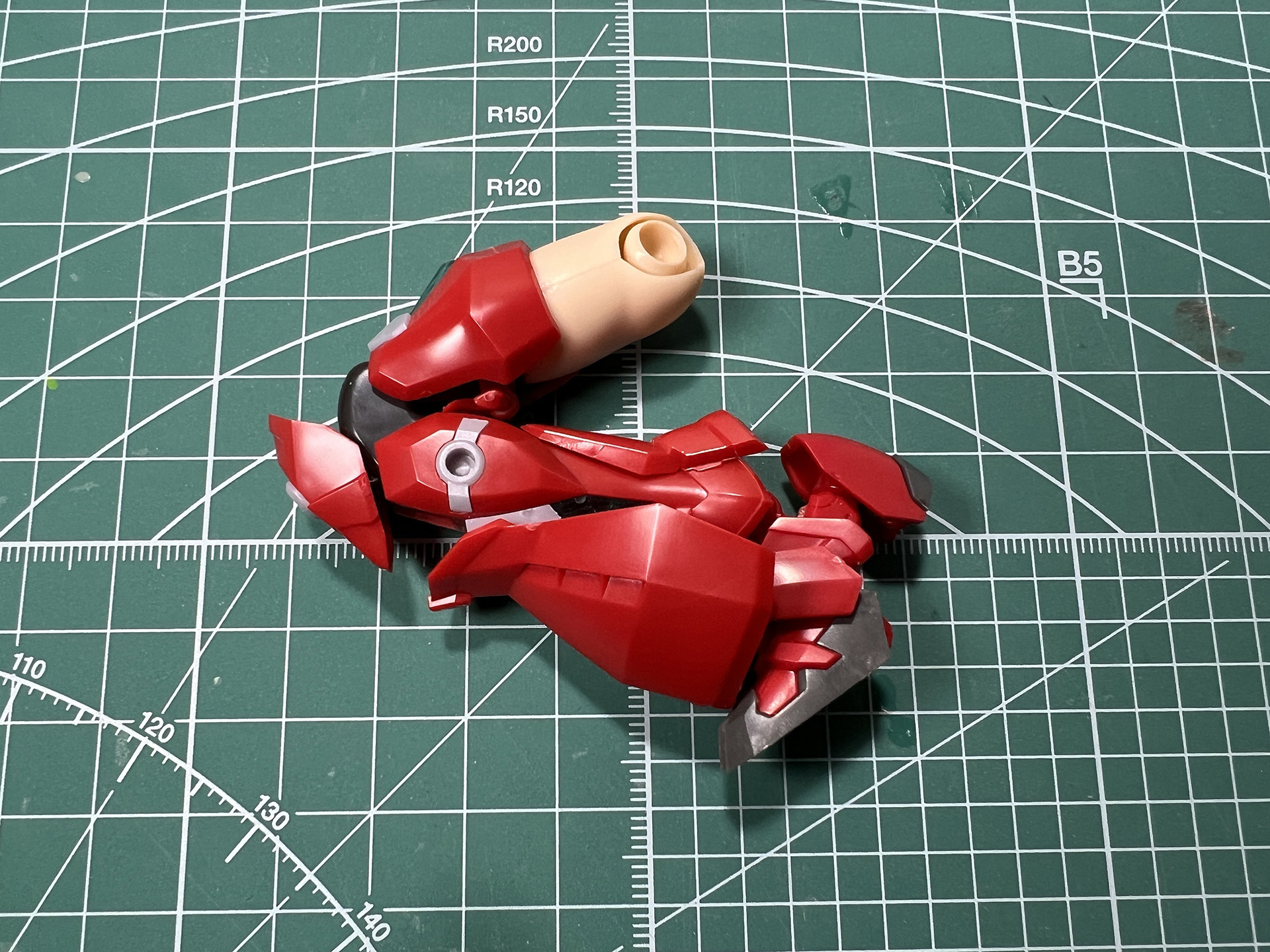 装甲が増加してもしっかりと可動