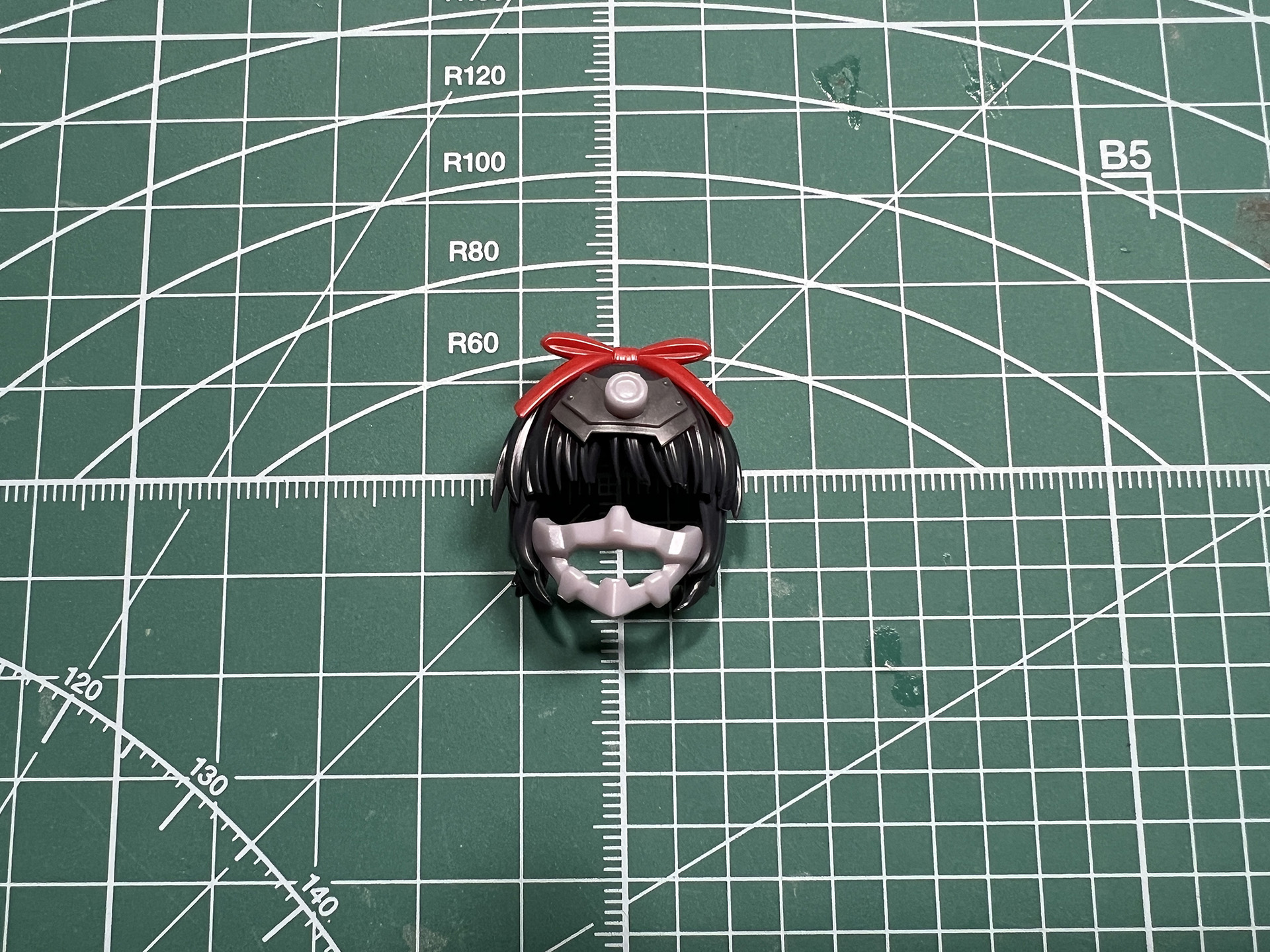 マスクありパーツを使用するとより凛々しい印象になる