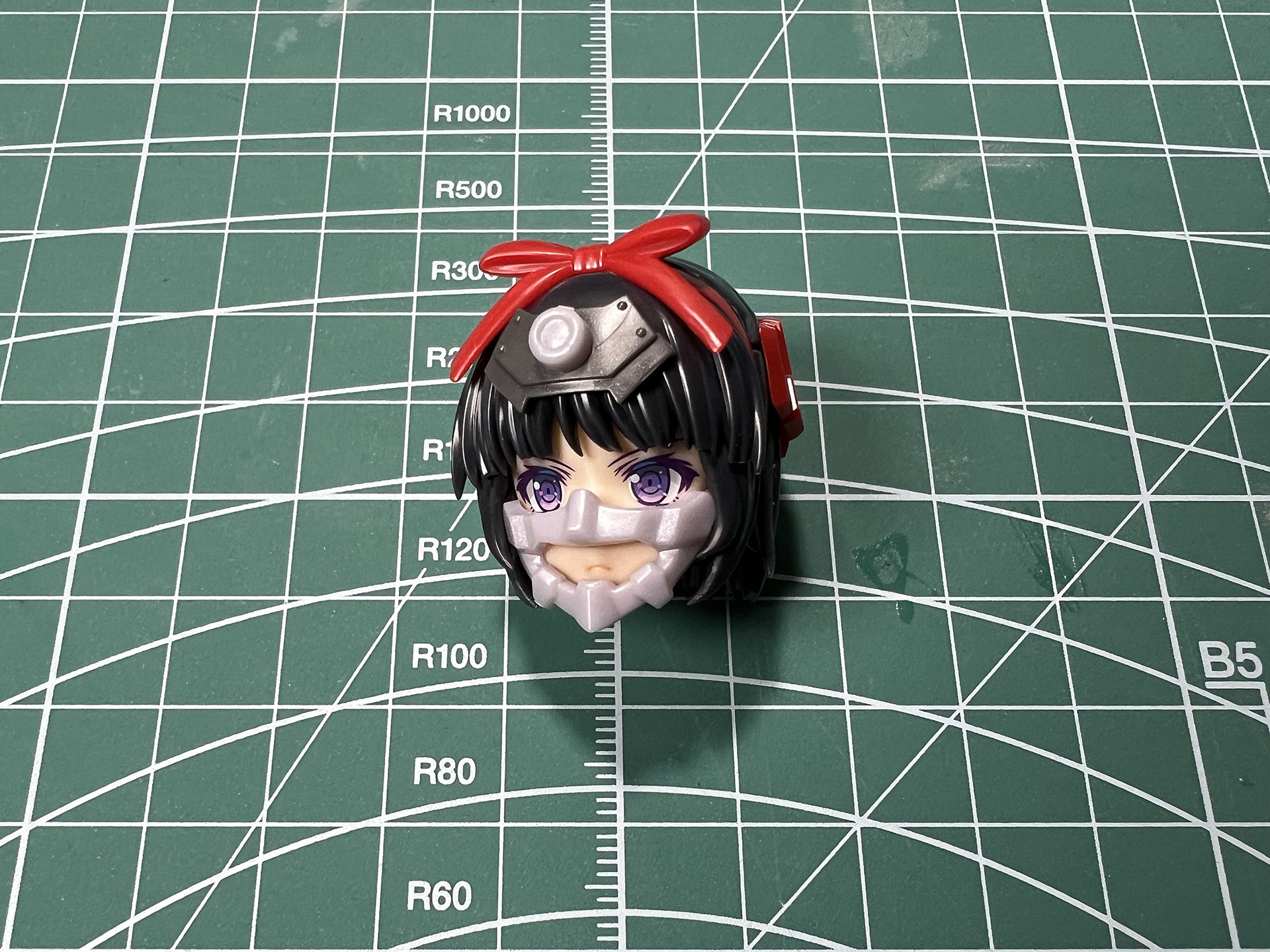 マスクありパーツを使用するとより凛々しい印象になる