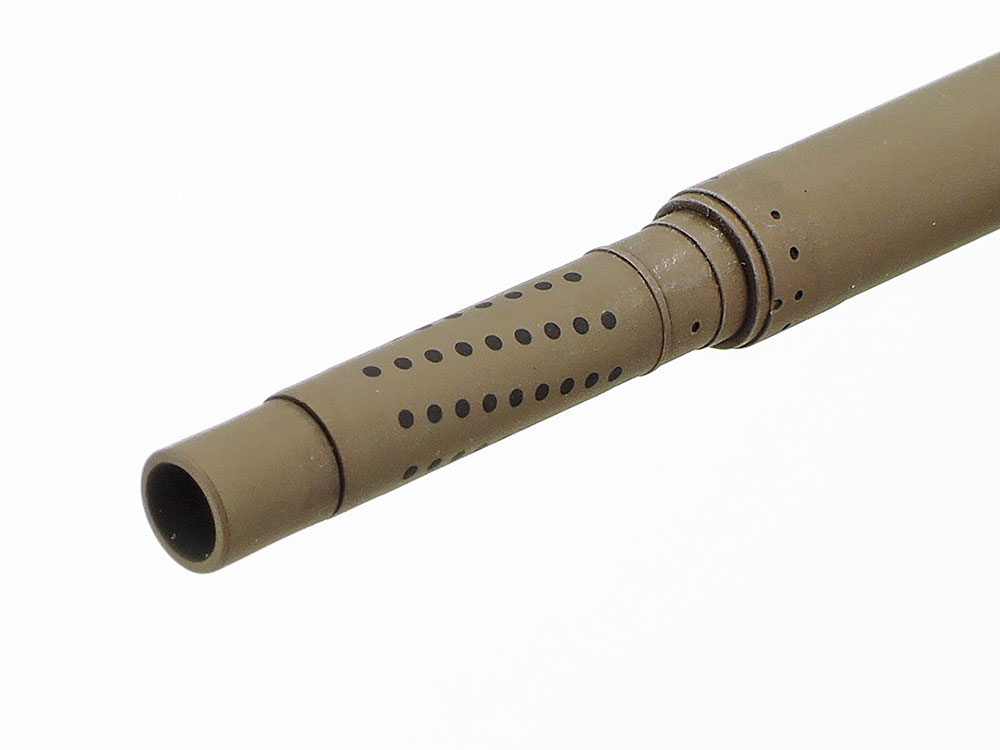 多孔式マズルブレーキの開口部分をスライドマークで表現した状態