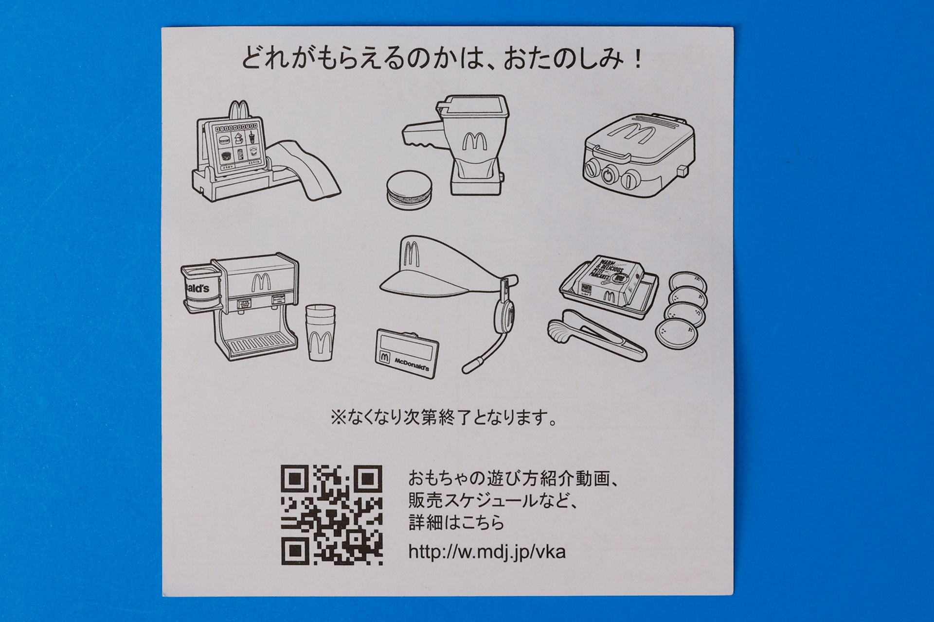 こちらは説明書の裏面だが、全部のおもちゃに共通したものとなっている