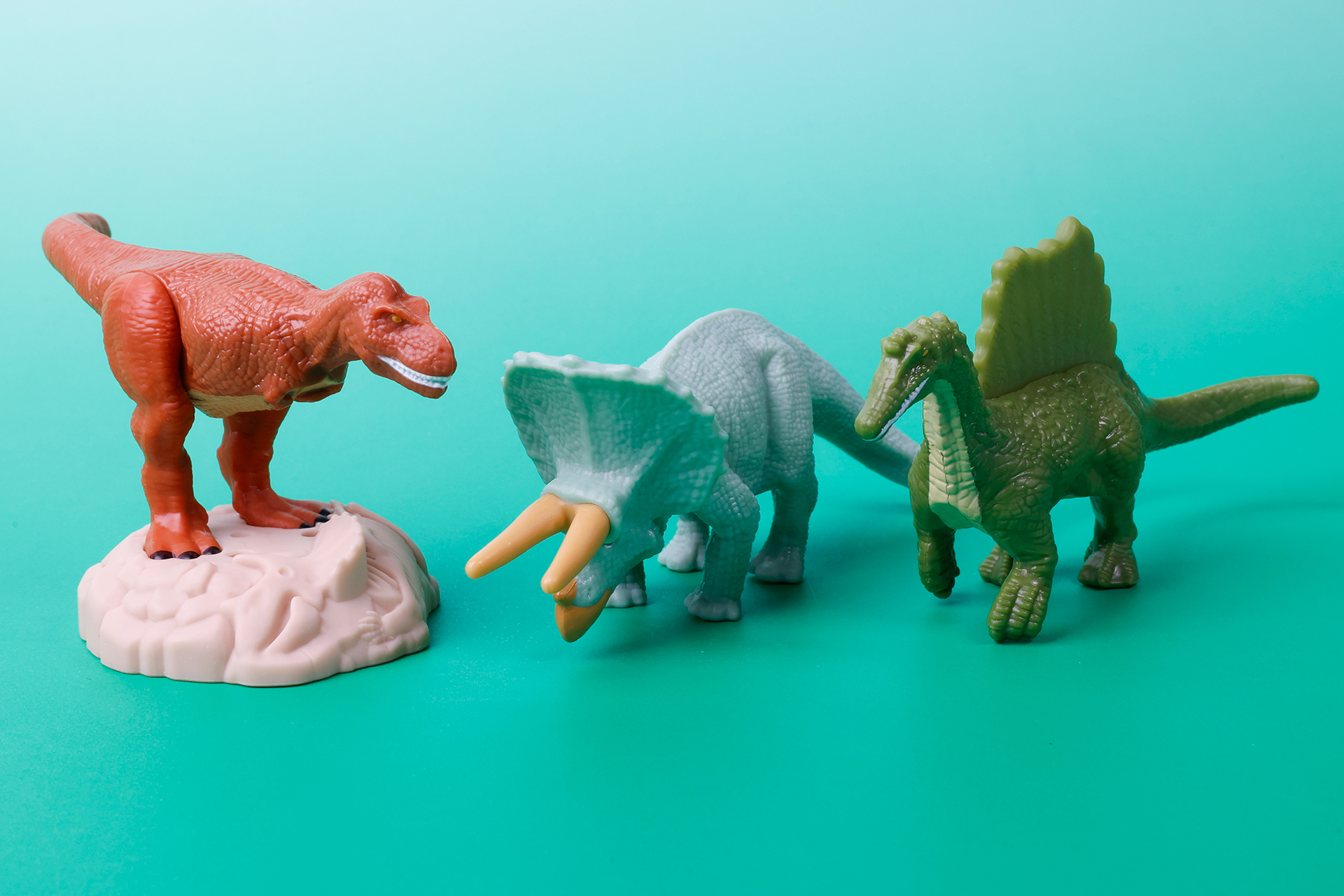 比較的メジャーな恐竜たちもラインナップに含まれている