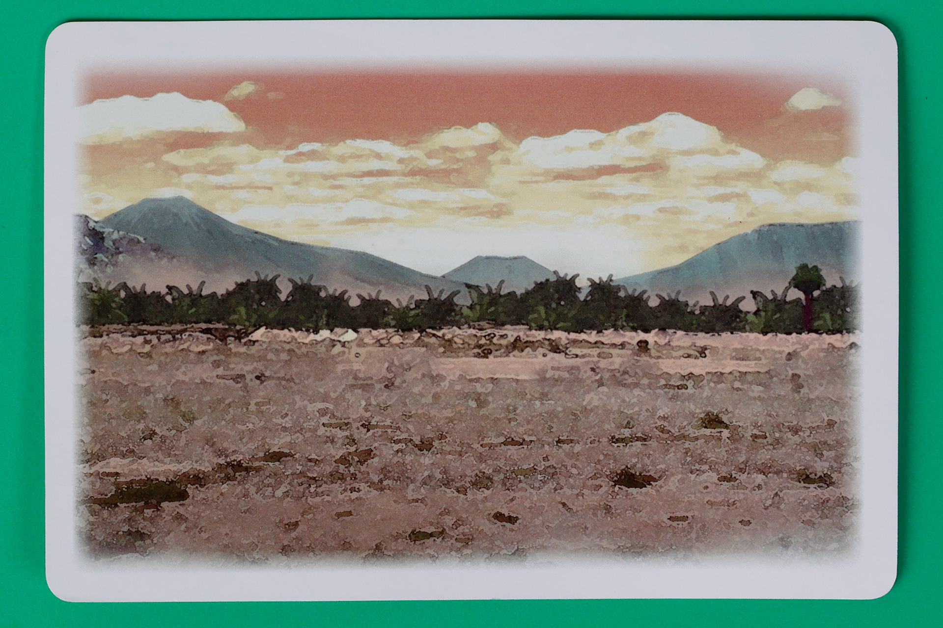 こちらはカードの裏面に描かれている風景画だ