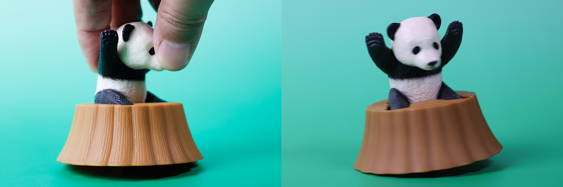 指でコマのように回転させて遊ぼう！