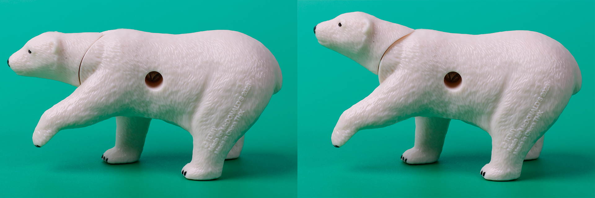 少しだが、頭部も上下に動かすことができる