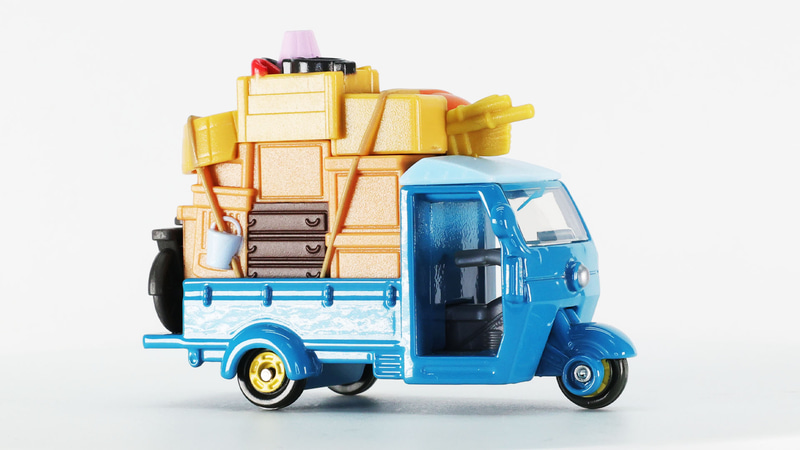 劇中のオート三輪をうまく再現しています