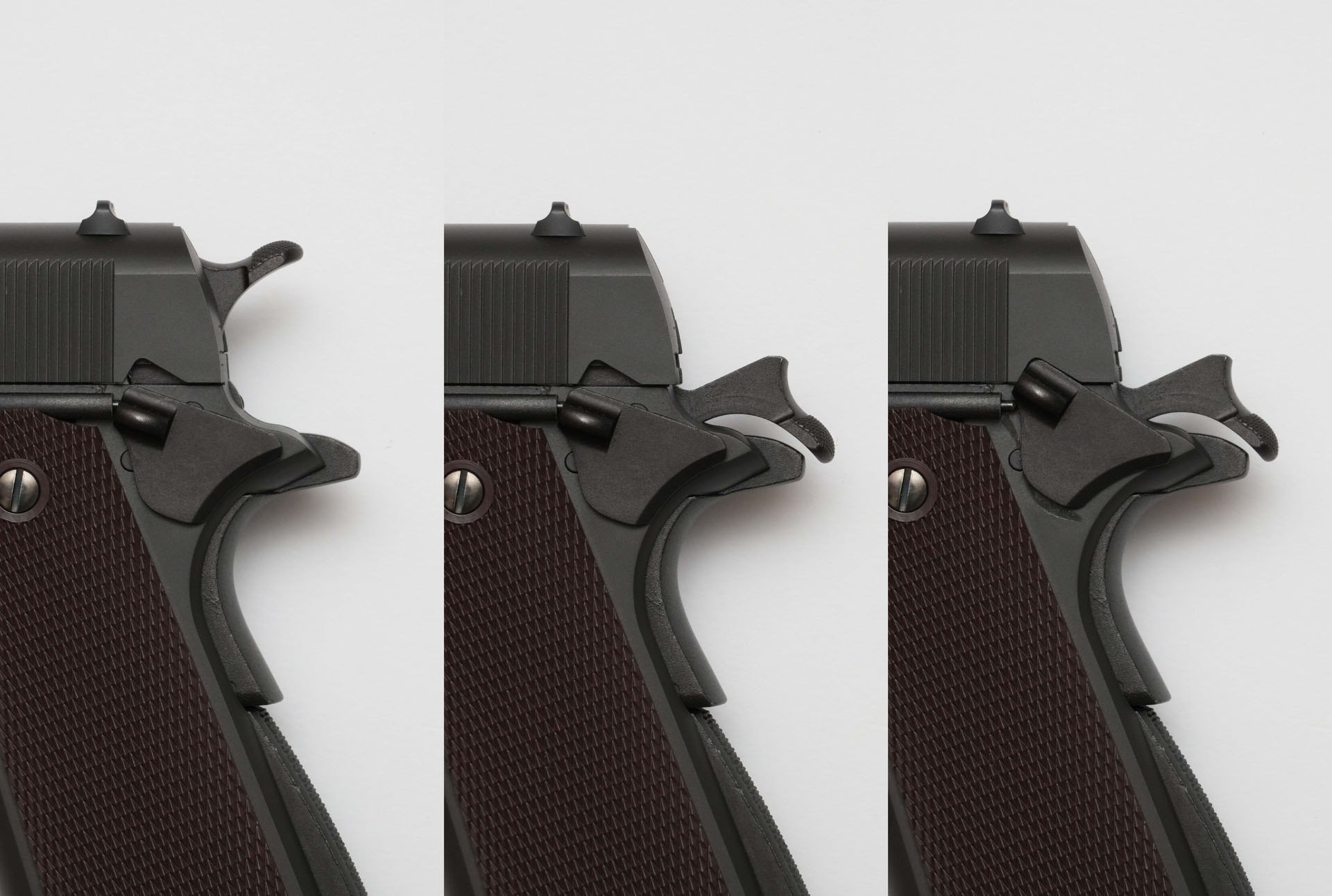 セーフティはハンマーを起こしたときだけかけられる