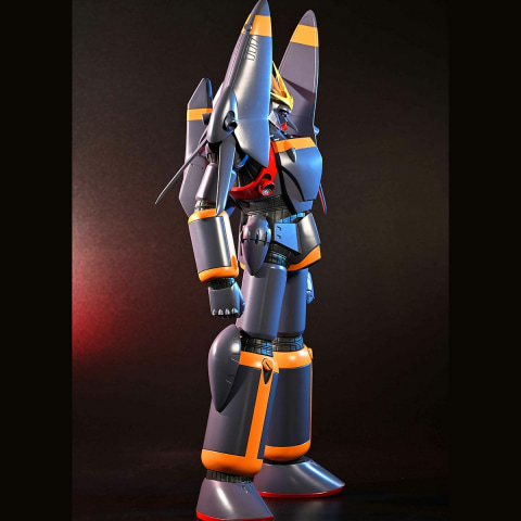 トップをねらえ！」の「ガンバスター」名作キットを、全高55cmオーバー