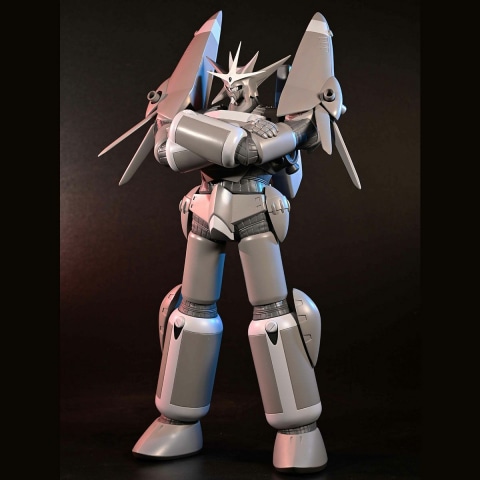 トップをねらえ！」の「ガンバスター」名作キットを、全高55cm