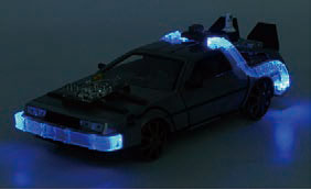 デロリアン」最終形態「鉄道車輪装着バージョン」ダイキャストミニカー