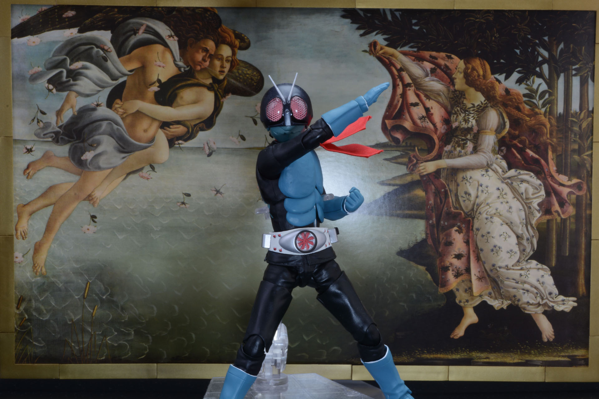 重厚な背景にフィギュアを立たせてみる