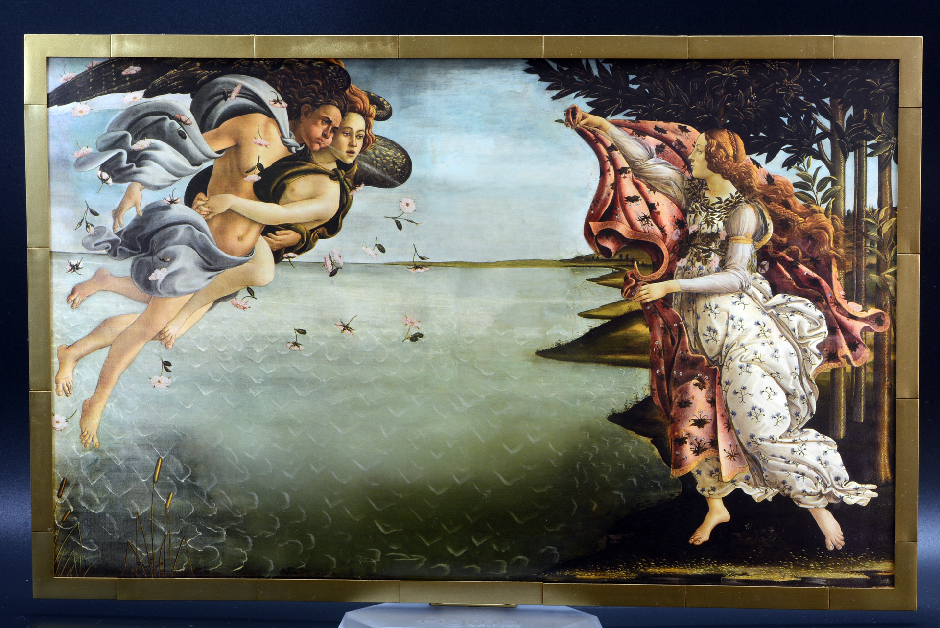 原作の絵画を再現した背景