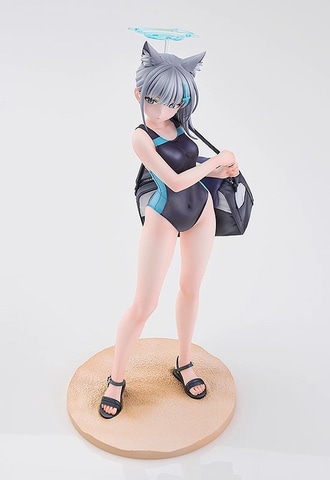 シロコ　水着　フィギュア 釣りの時間だよ、先生。”「ブルーアーカイブ」より競泳水着姿が美しい