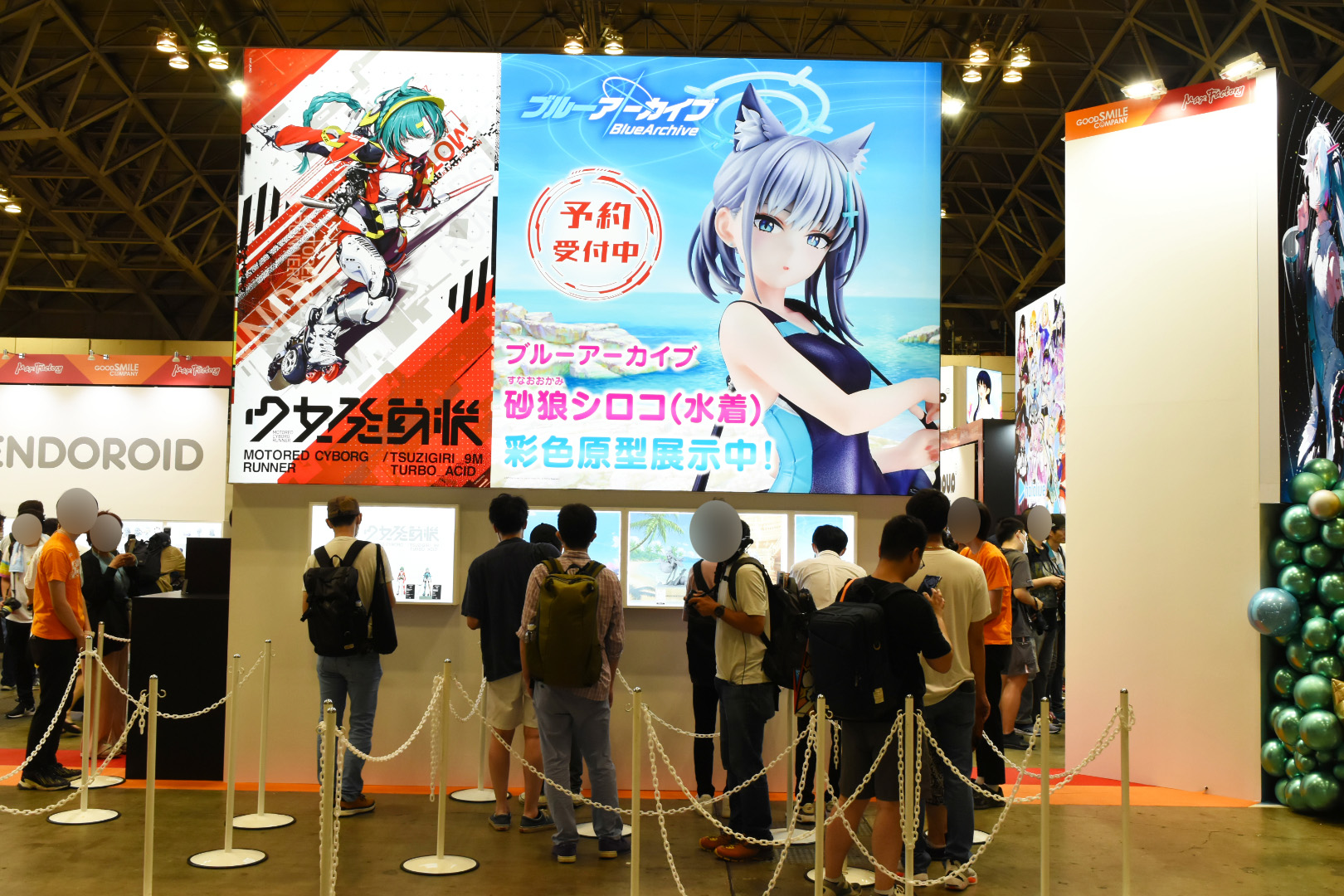 ブルーアーカイブコーナーの様子