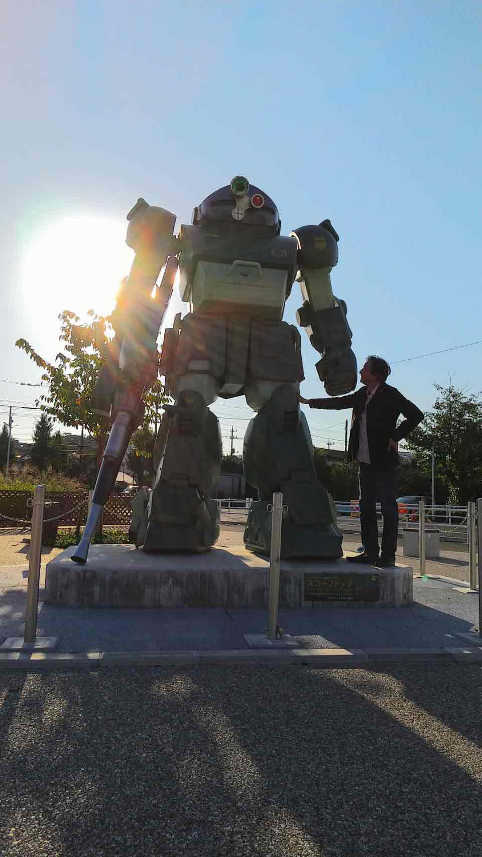 写真は郷田さんが実物大スコープドッグを訪れた際に撮影したもの