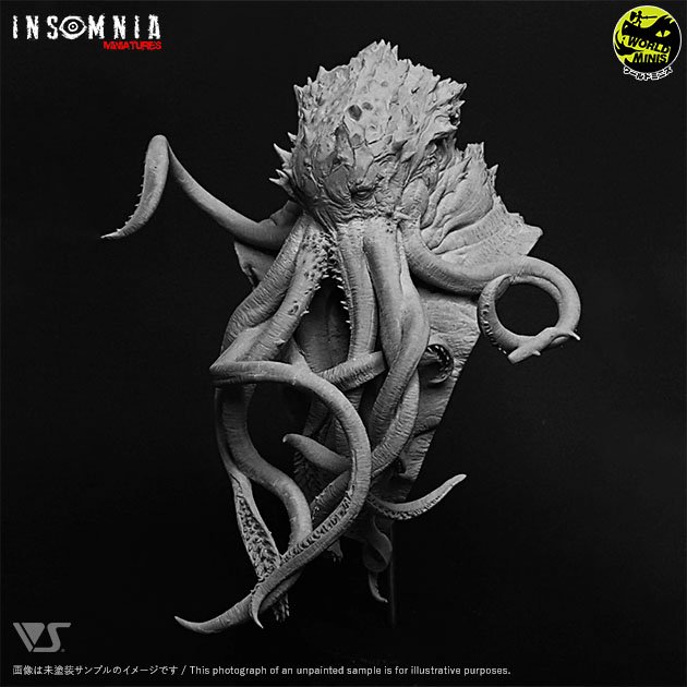 クトゥルフ（胸像）価格：12,100円、秋葉原ホビー天国2、HS秋葉原、名古屋SR、大阪SR、オンラインストアのみで販売される